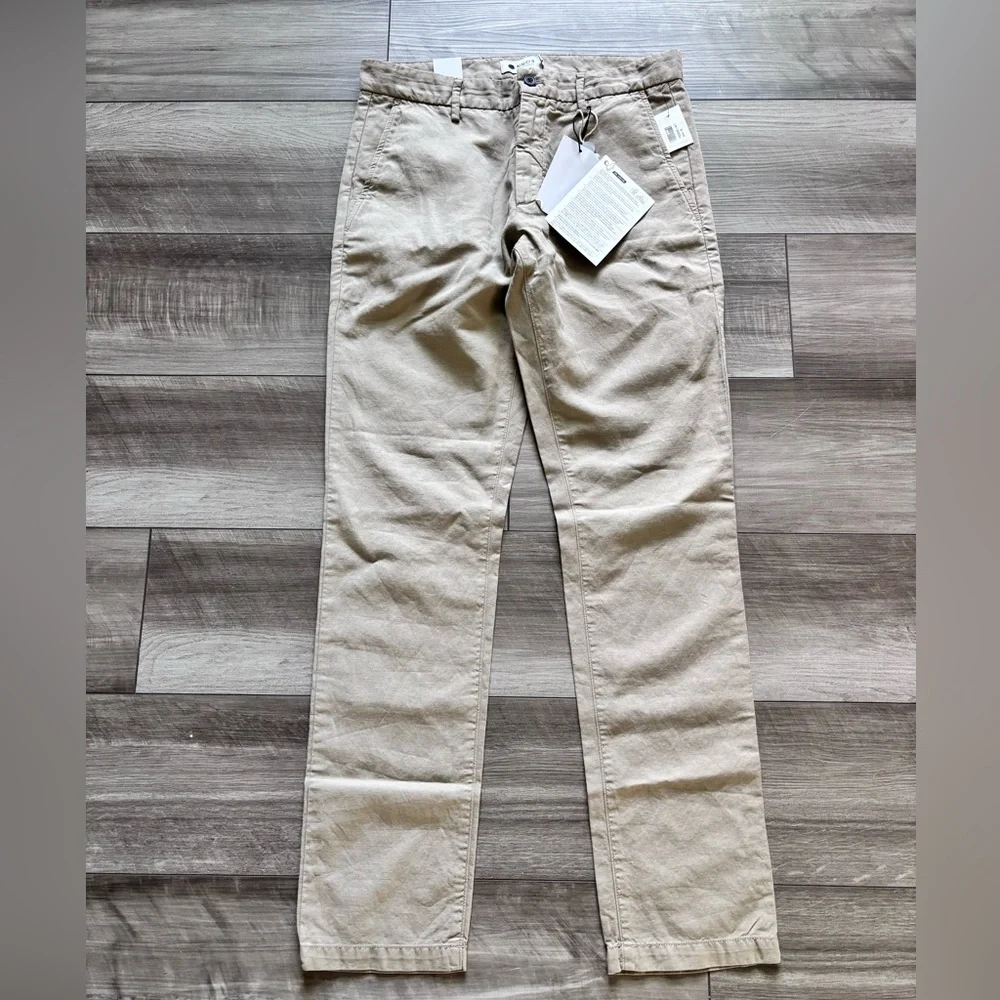 Mens No Nationality Karl Cotton Chinos Slim Fit Tapered Leg Mid Rise 30x32